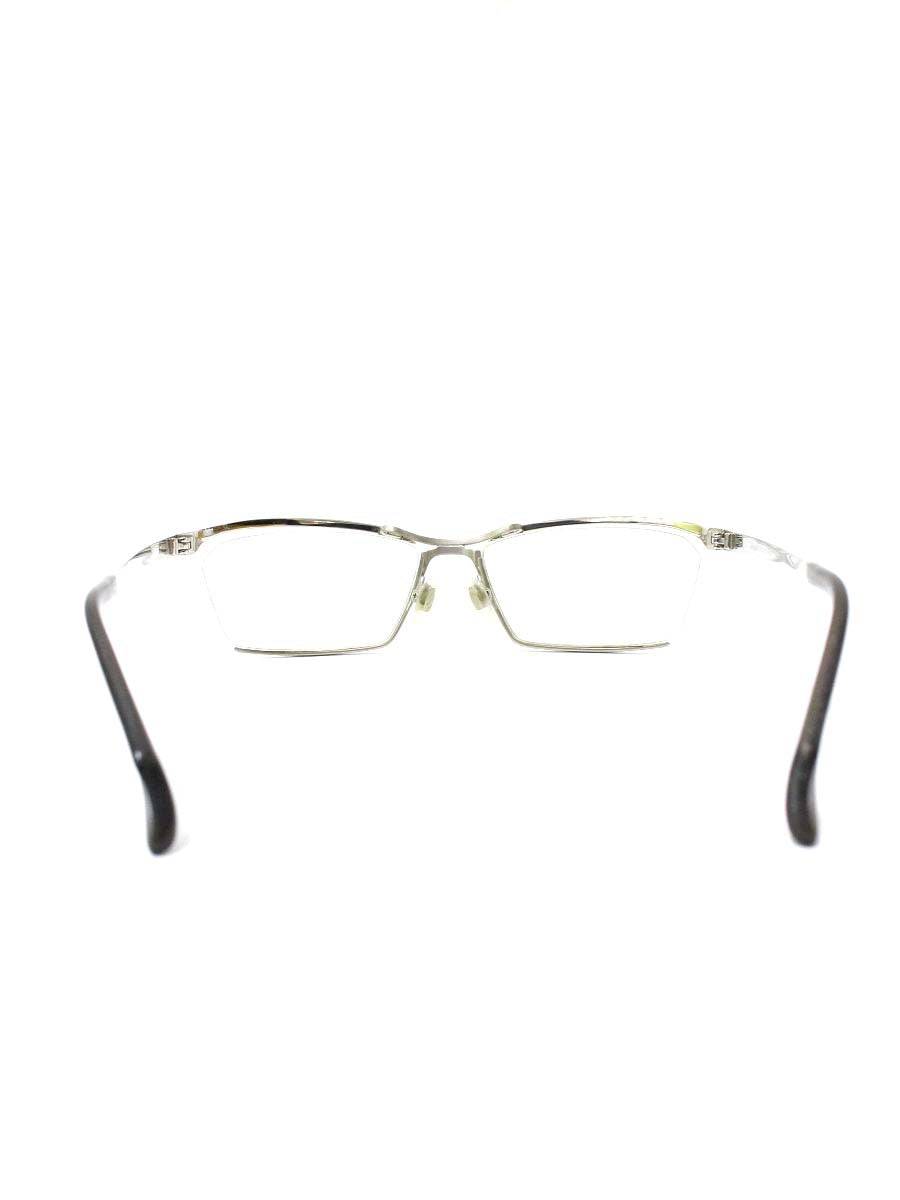 マサキマツシマ MF-1159 メガネ シルバー メタルフレーム ハーフリム スクエア IT7AF57ECHIQ