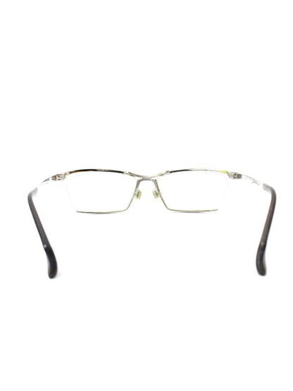 マサキマツシマ MF-1159 メガネ シルバー メタルフレーム ハーフリム スクエア IT7AF57ECHIQ