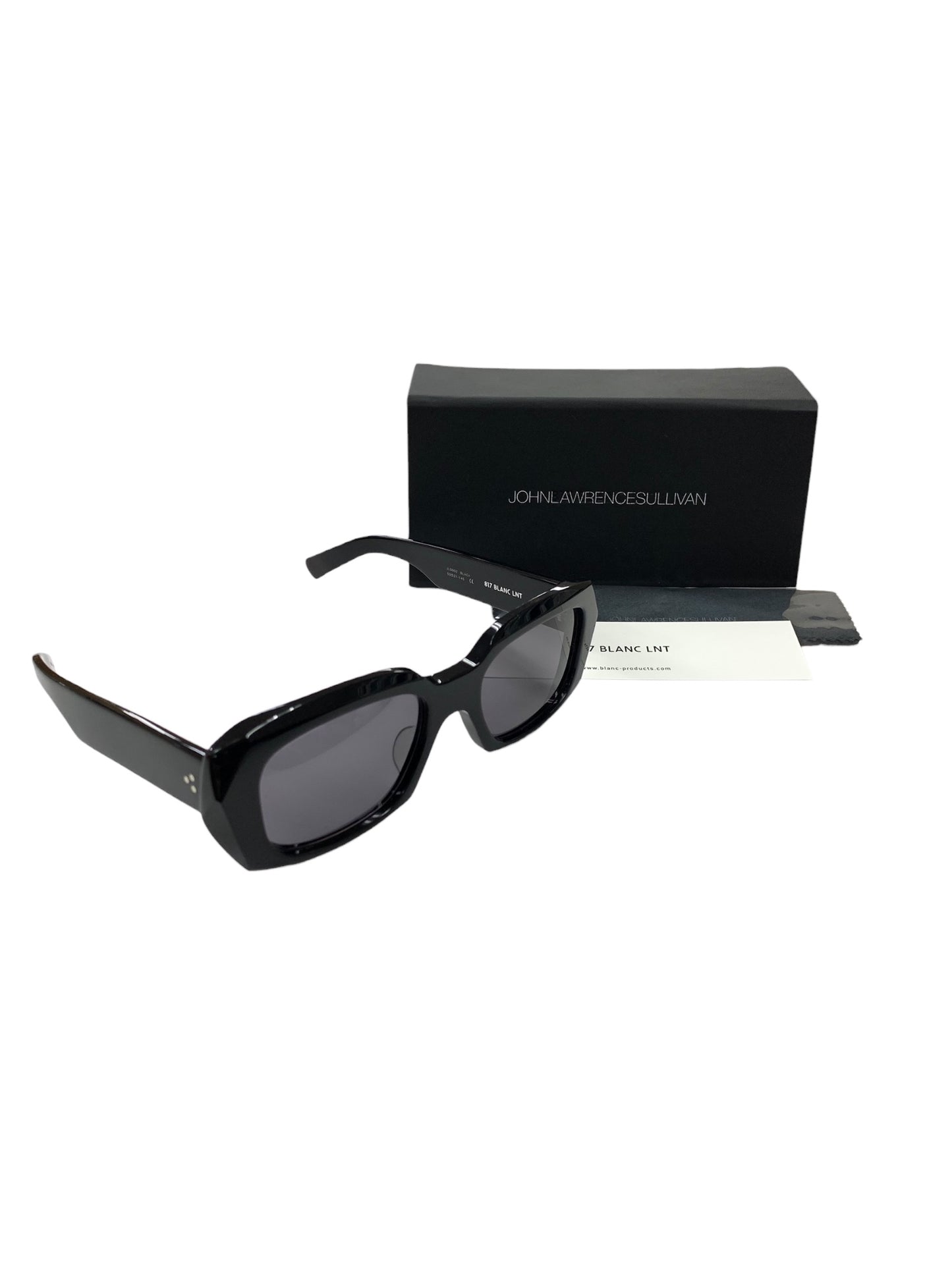 ジョンローレンスサリバン 817 BLANC LNTコラボモデル Television cut glasses JLS002 ブラック セルフレーム フルリム スクエア ITNEBQ1PQSAO