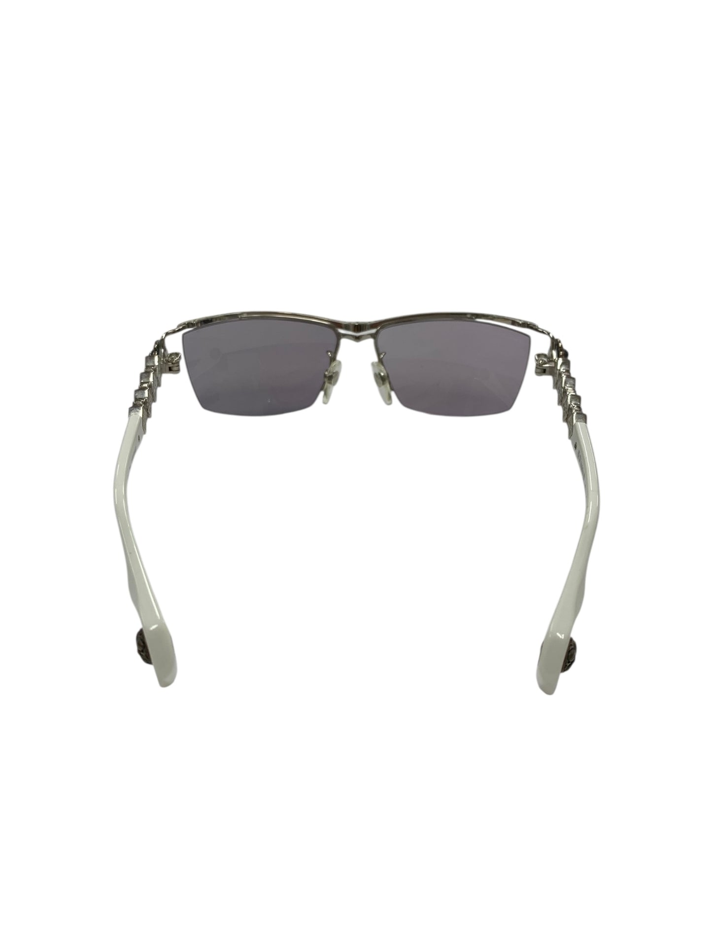 ロズヴィー 209251603 サングラス ホワイト 本数限定100本 メタルフレーム ハーフリム スクエア IT7VEAF091YD