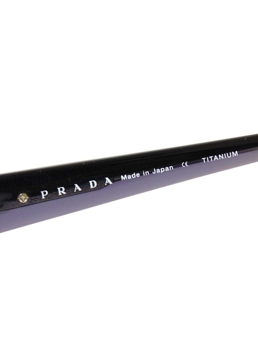 プラダ VPR651 メガネ ブラック/パープル セルフレーム フルリム オーバル（楕円） ITAXD5XAGKYT