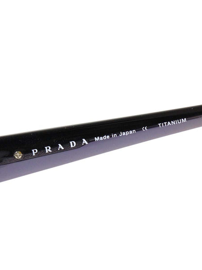 プラダ VPR651 メガネ ブラック/パープル セルフレーム フルリム オーバル（楕円） ITAXD5XAGKYT