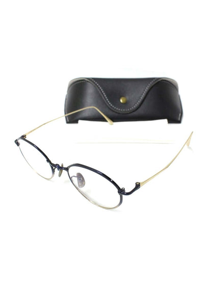 テイラーウィズリスペクト bagua メガネ ネイビー/ゴールド バグア チタニウムフレーム フルリム ボストン ITTKOYQSASOA