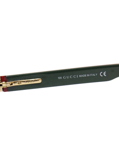 グッチ GG1525 メガネ グリーン/レッド/ゴールド セルフレーム フルリム スクエア ITVMJ35FBK26