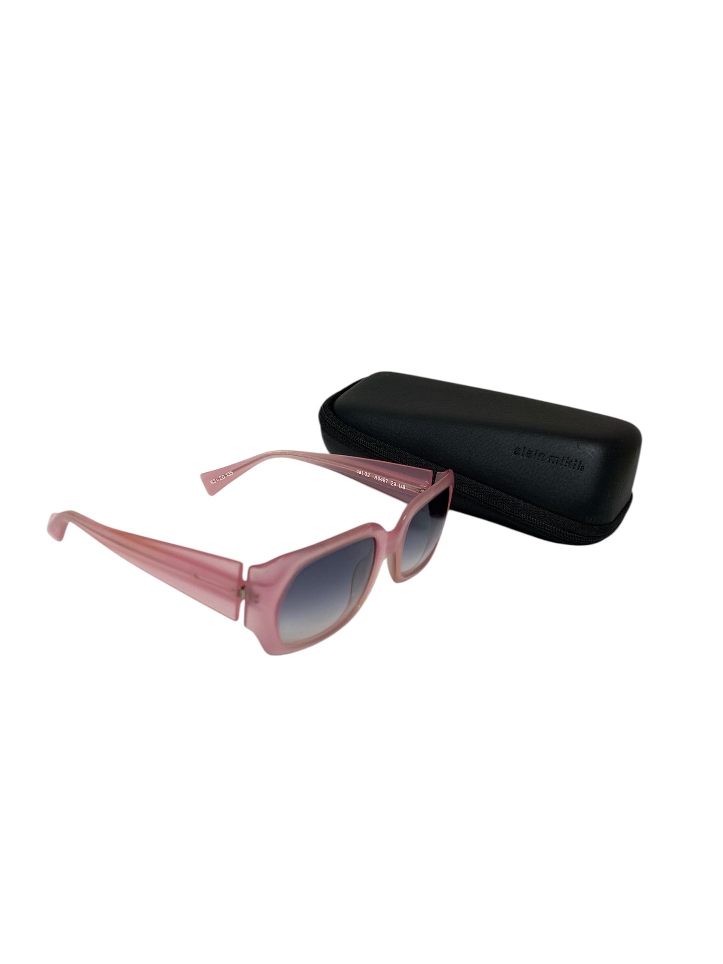 アランミクリ A0487 29 U8 サングラス ピンク セルフレーム フルリム スクエア ITYF4FGKH99G