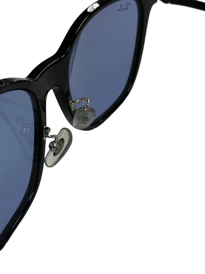 梅澤美波さん着用 レイバン RB4333D サングラス ブラック コンビフレーム フルリム ウェリントン IT6RN2CPVW6F