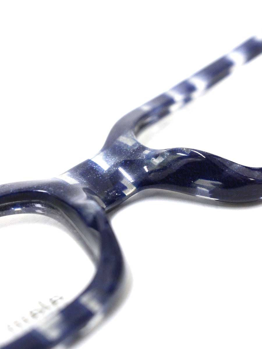 アランミクリ 1729 メガネ ブルー セルフレーム フルリム スクエア COL.2120 IT42YZTSTV2K