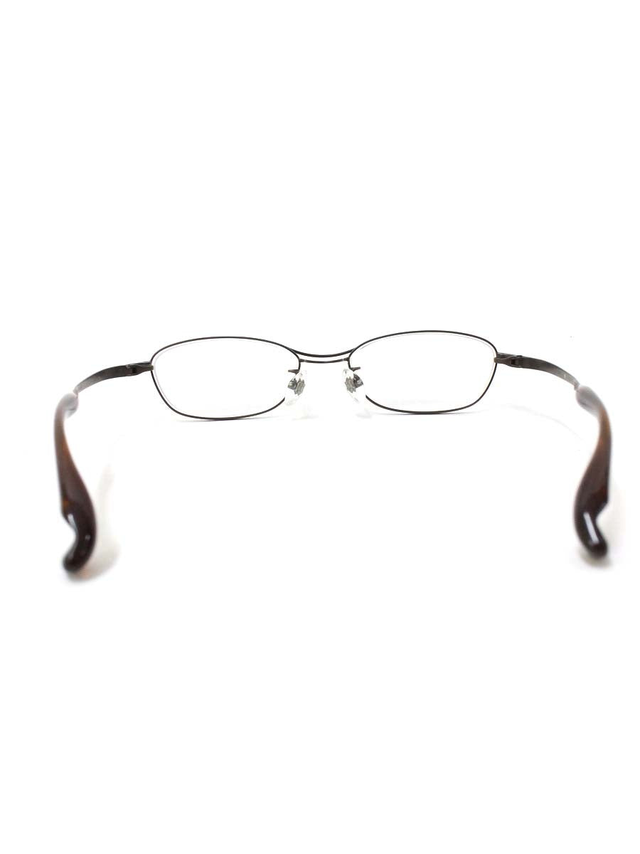 フォーナインズ S-260T メガネ ブラウン メタルフレーム フルリム スクエア ITU0KWUFRRDW