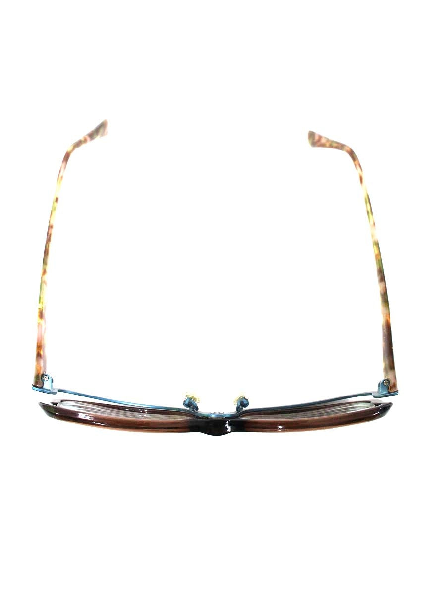 ベセペセ BP-3091 メガネ ブラウン/ブルー スクエア コンビフレーム IT25TZWGO980