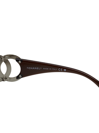 シャネル サングラス 6014 浜崎あゆみ着用 シルバーココマーク ブラウン ITKBD4MVGN5W