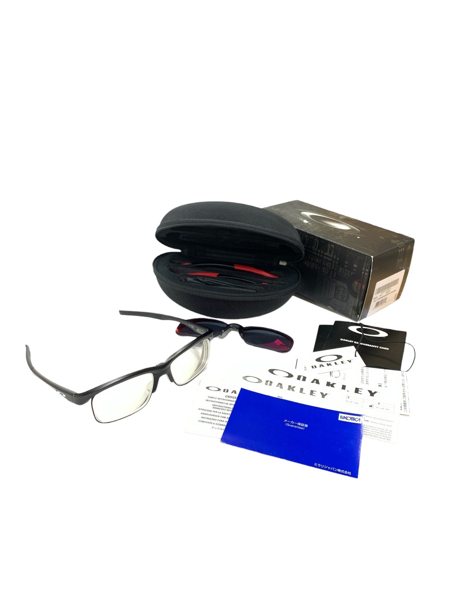 オークリー CROSSLINK FLOAT EX OX3220 メガネ ブラック サーモント コンビフレーム レンズキャリシステム ITG4GQVLQ0J8