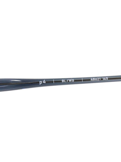 イーファイブアイヴァン P4 メガネ ブルー/ホワイトゴールド コンビフレーム フルリム ボストン IT2BKRGPOG8Y