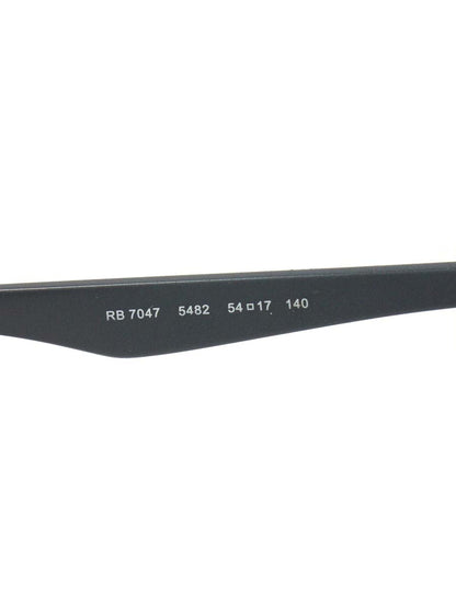 レイバン RB7047 メガネ グレー セルフレーム フルリム スクエア IT0FDUECC3BK