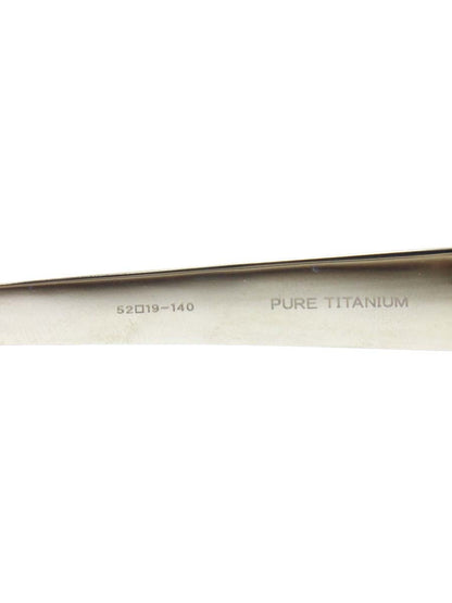 OBJ（オブジェ） PURE TITANIUM メガネ シルバー メタルフレーム フルリム オーバル（楕円） ITLYETN0VA6K