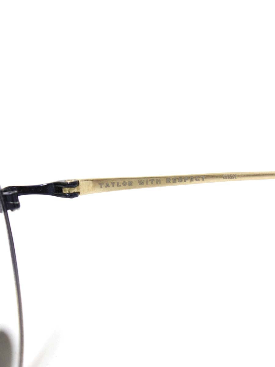 テイラーウィズリスペクト bagua メガネ ネイビー/ゴールド バグア チタニウムフレーム フルリム ボストン ITTKOYQSASOA