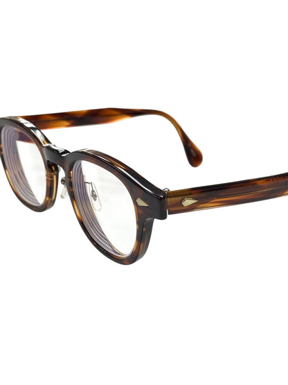 ジュリアスタートオプティカル PL-001M メガネ 眼鏡 ブラウン べっ甲柄 セルフレーム フルリム ウェリントン ITNQ62Y8DBVI