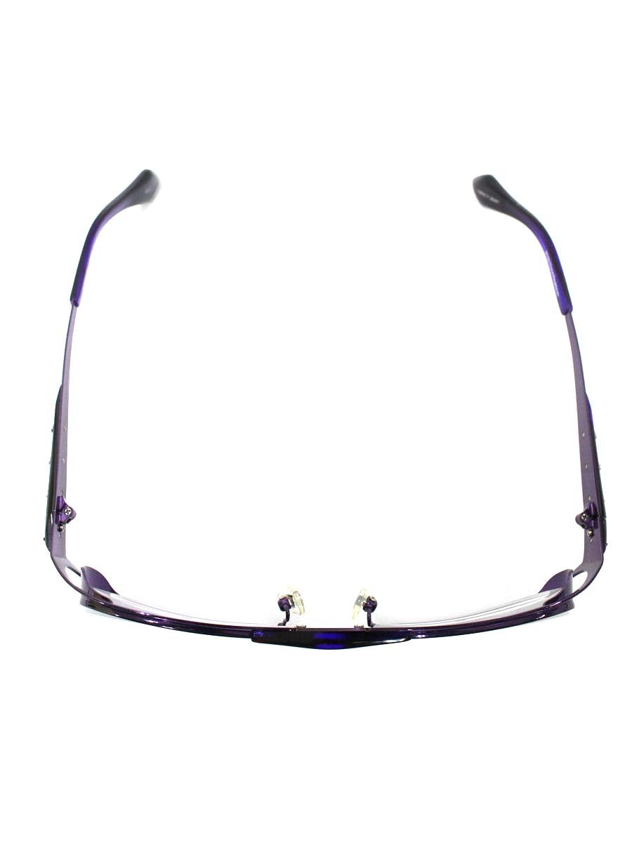 レスザンヒューマン 冬夏青青 メガネ パープル コンビフレーム フルリム オーバル（楕円） ITTADU2NJ6KA