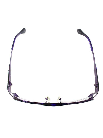 レスザンヒューマン 冬夏青青 メガネ パープル コンビフレーム フルリム オーバル（楕円） ITTADU2NJ6KA