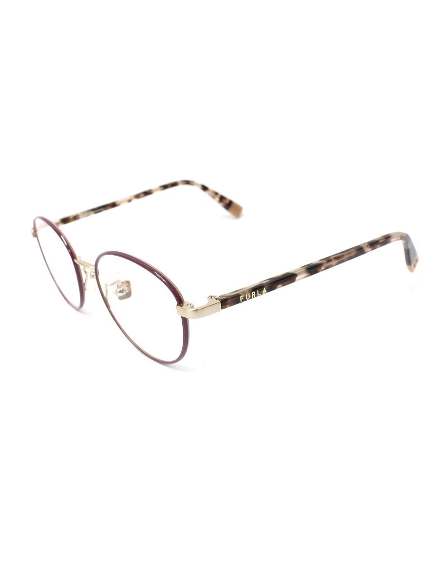 フルラ VFU575J メガネ パープル/ピンク コンビフレーム フルリム ボストン ITC71K91560Y