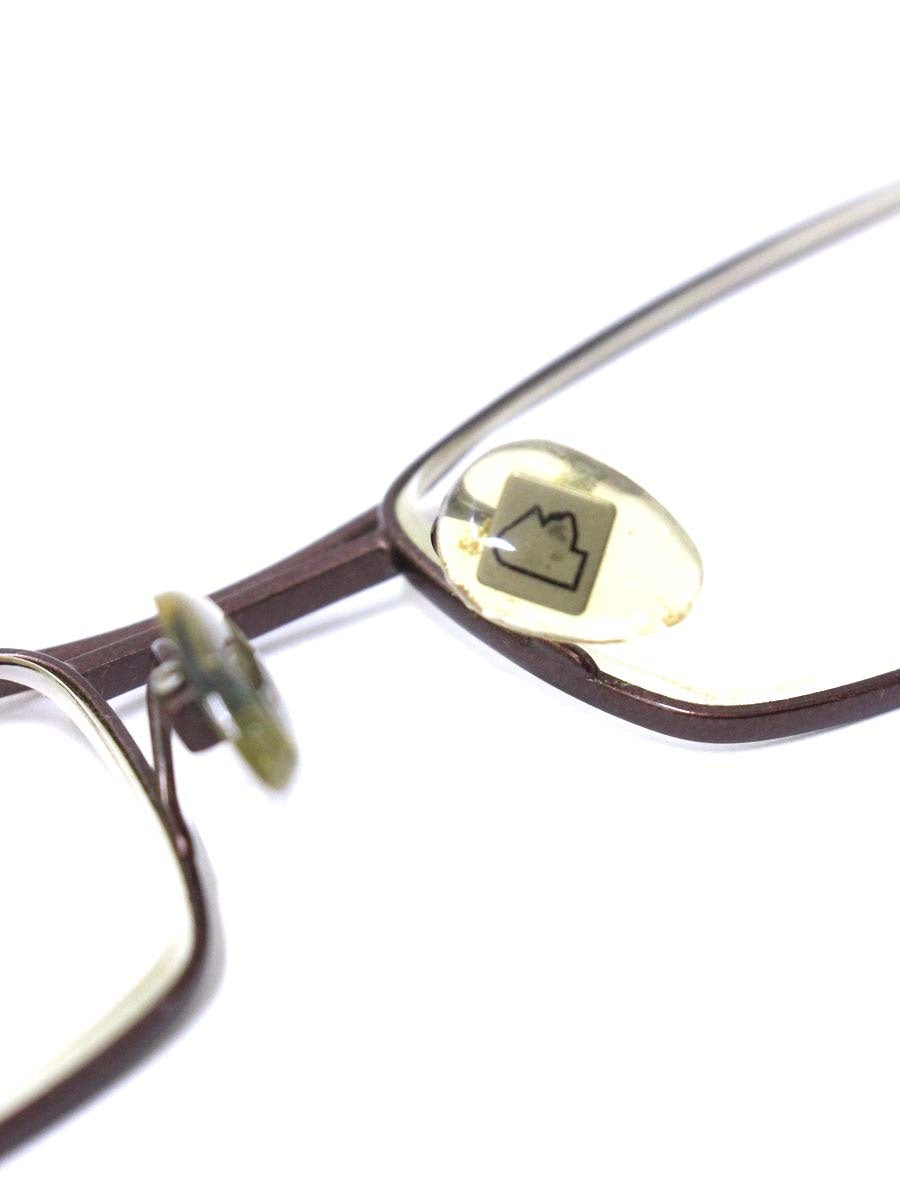 アランミクリ AL0364 0018 メガネ ブラウン/ベージュ ストライプ ウッド調 ITQ22L2QTFXC