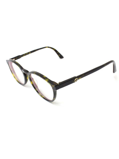 グッチ GG0534OA メガネ カーキグリーン/ブラウン セルフレーム フルリム ボストン ITC10W3N3KYS