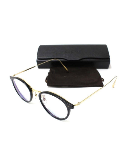 アイヴァン Acosta メガネ ブラック/ゴールド コンビフレーム フルリム ボストン ITUEDEIQDR5W