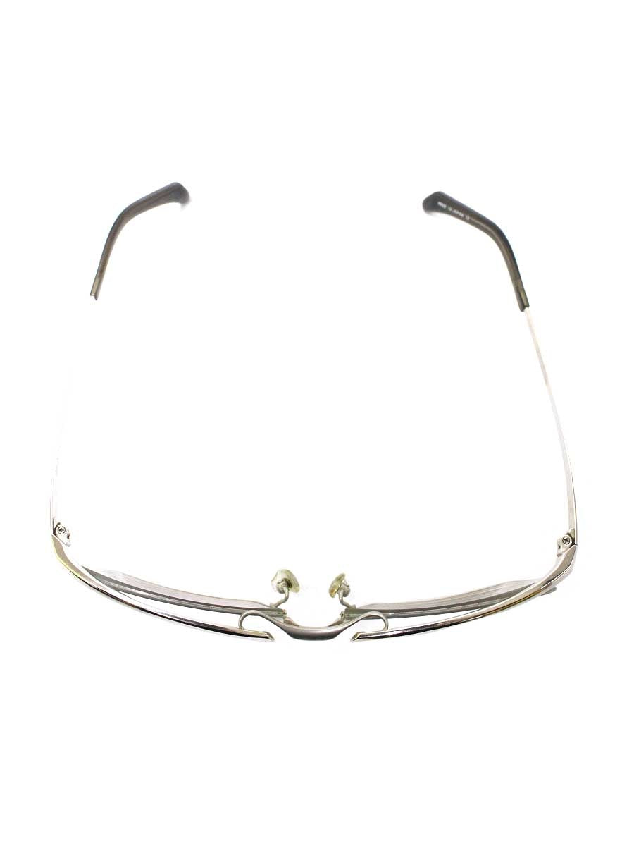 マサキマツシマ MF-1159 メガネ シルバー メタルフレーム ハーフリム スクエア IT7AF57ECHIQ