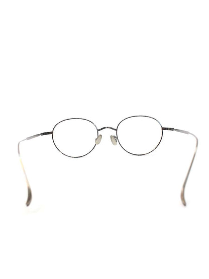 MEE EYEWEAR メガネ ブラック/シルバー Short Story メタルフレーム フルリム ラウンドシェイプ ITGN229CDCA8