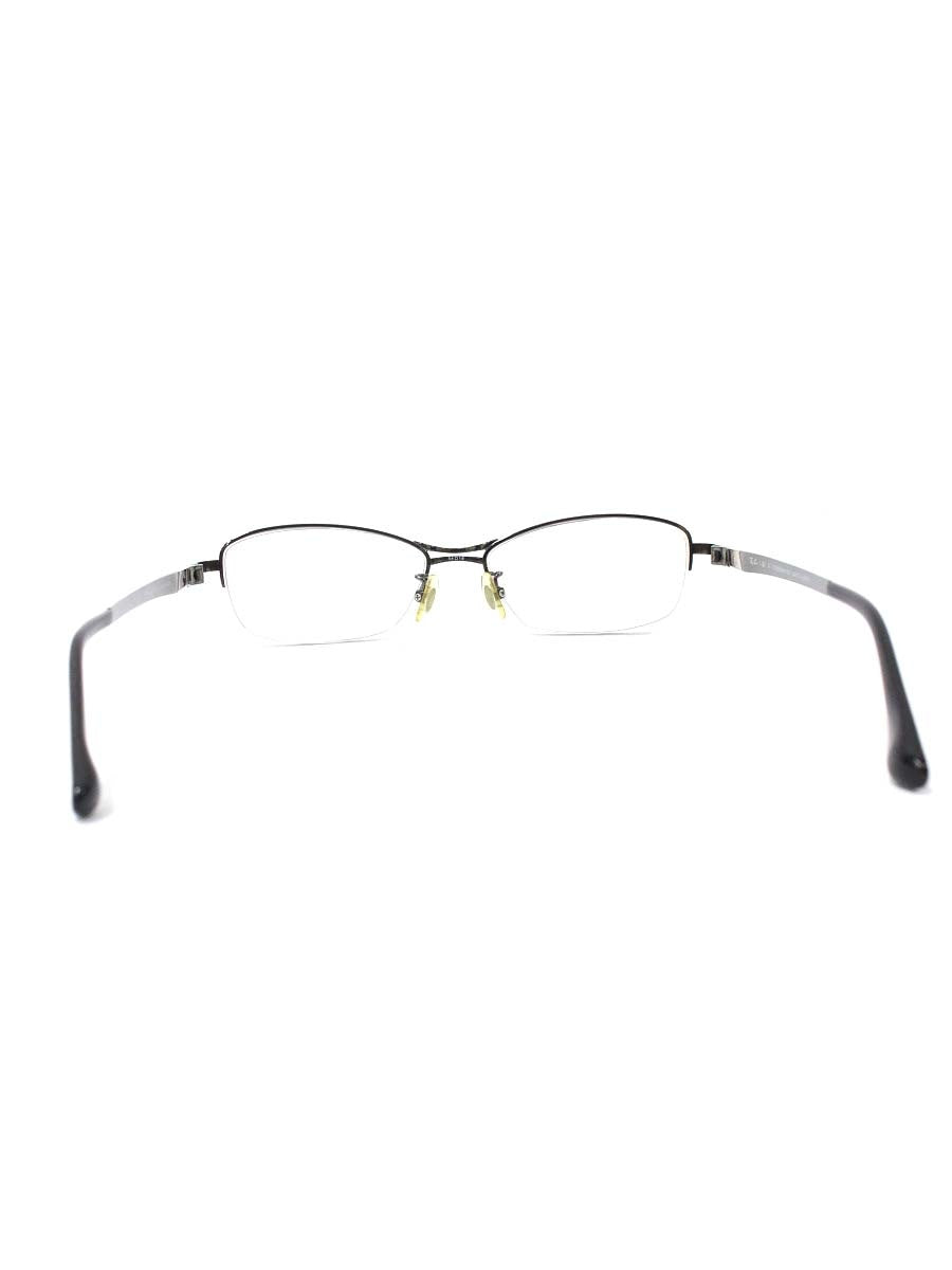 レイバン RB8643K メガネ ガンメタル/ブラック メタルフレーム ハーフリム スクエア IT3A6YPCPLH4