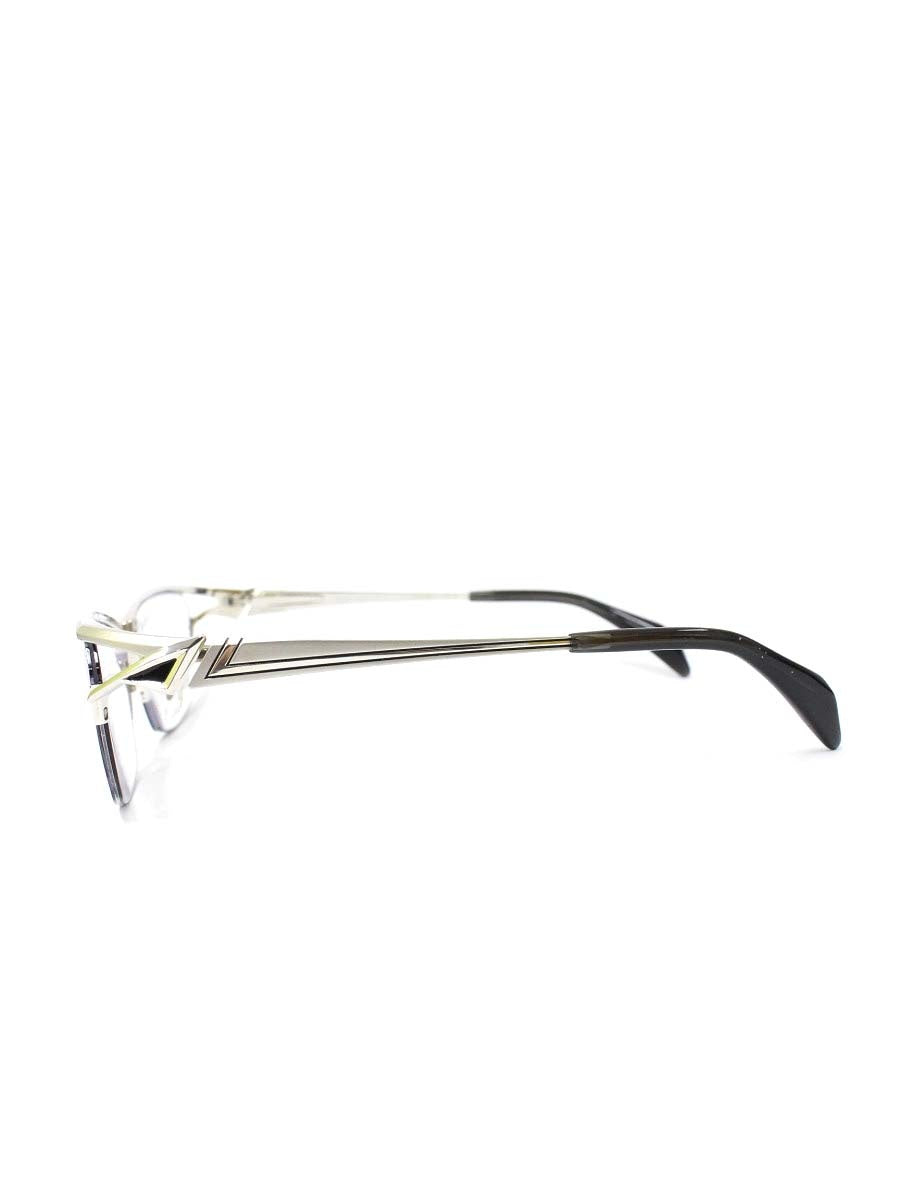 サムライ翔 リラックスライン 仁 SS-J225 メガネ シルバー/ブラッククリア メタルフレーム ハーフリム スクエア ♯1 IT7S39FDXH34