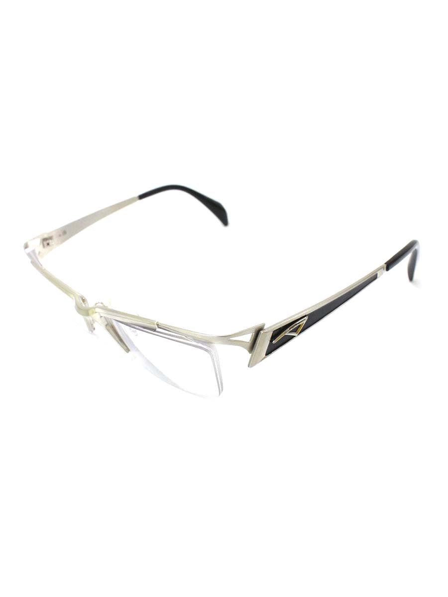 サムライ翔 SS-J206 メガネ シルバー メタルフレーム ハーフリム（ナイロール）スクエア ITH5AL0G57AQ