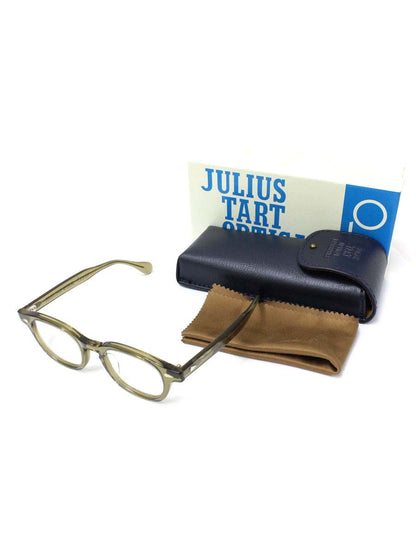 ジュリアスタートオプティカル JULIUS TART OPTICAL × Continuer AR 46 - OLIVE / LIMITED メガネ カーキブラウン セルフレーム フルリム ウェリントン ITFYYNLYW5F4