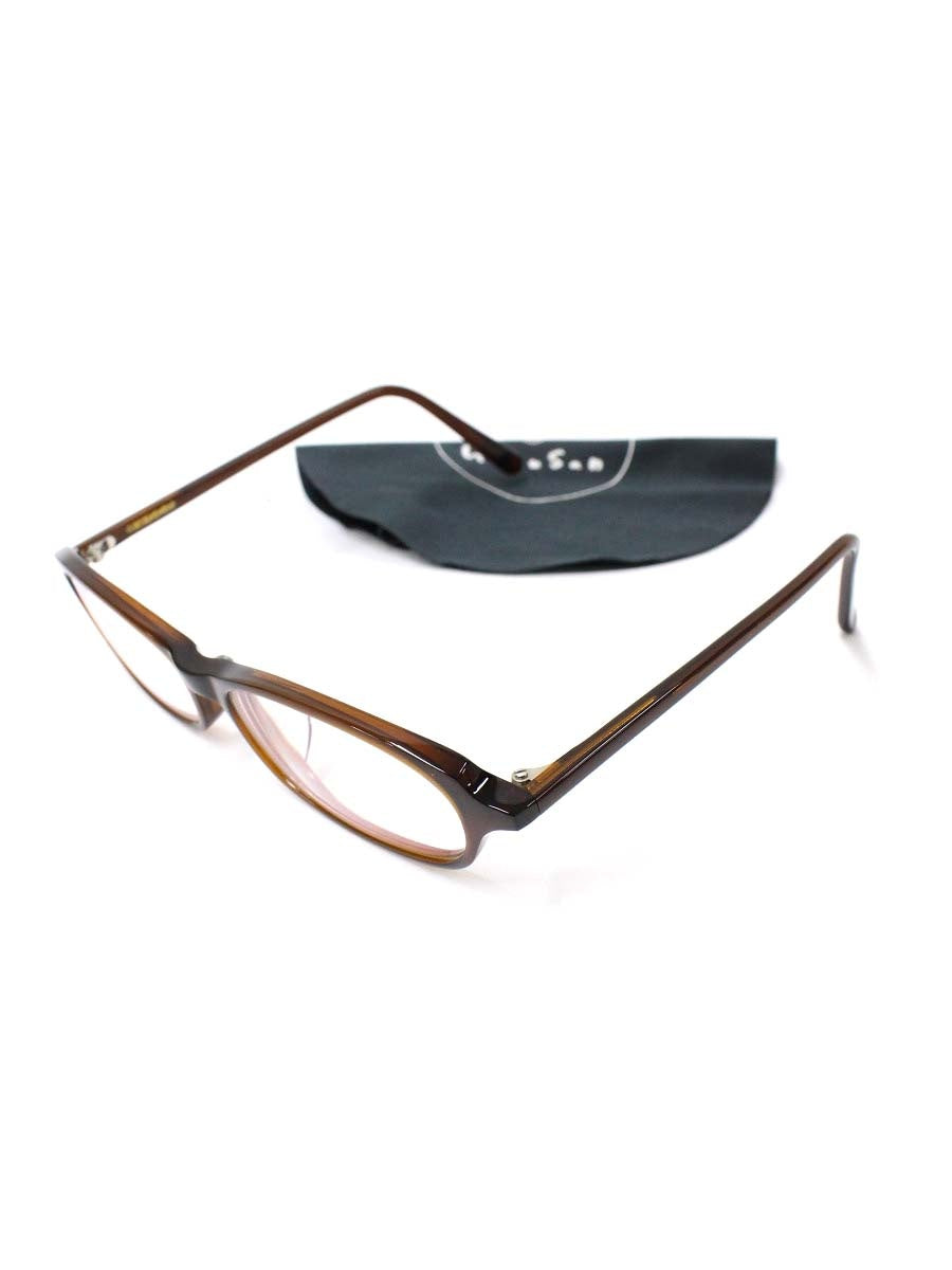 白山眼鏡店 メガネ ブラウン セルフレーム フルリム オーバルシェイプ IT81QNZYQZEA