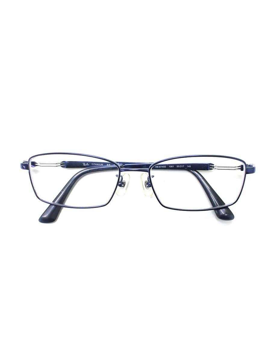 レイバン RB8745D メガネ ブルー メタルフレーム スクエア IT38VYP42HC0