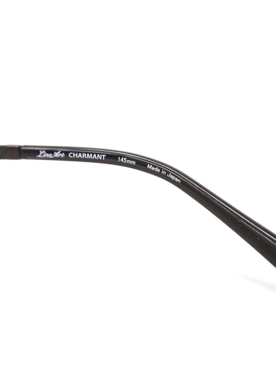 ラインアートシャルマン XL1869 メガネ ブラウン コンビフレーム フルリム スクエア IT694J4W7LXQ