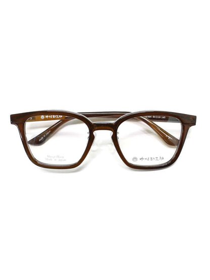 中村勘三郎 KN-2541 C-2 オールシープホーンモデル メガネ ブラウン セルフレーム フルリム ウェリントンシェイプ ITU391EW29X4