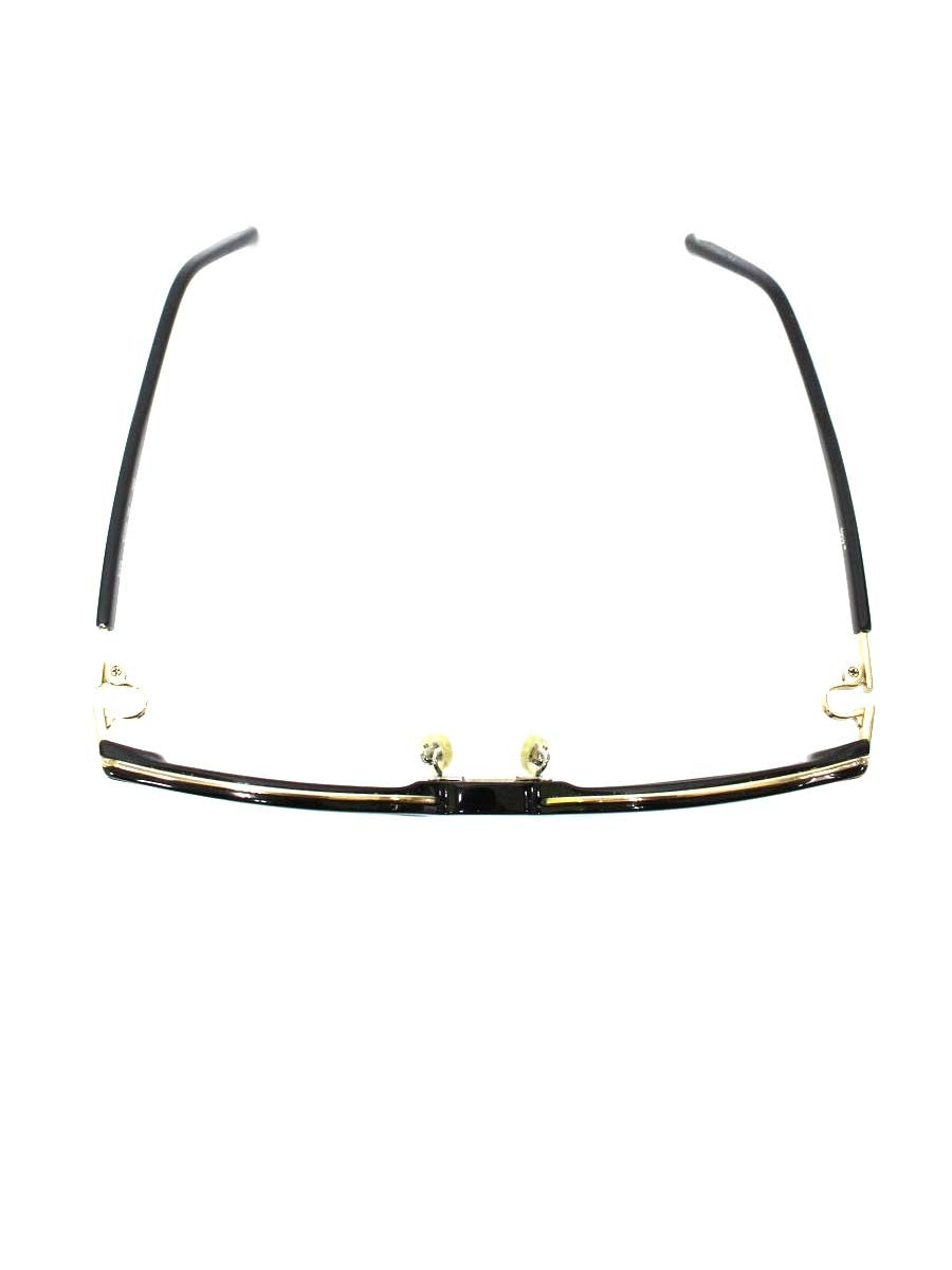 フォーナインズ M-104 メガネ ブラック/ゴールド コンビフレーム フルリム ウェリントン ITS57ESISA7S