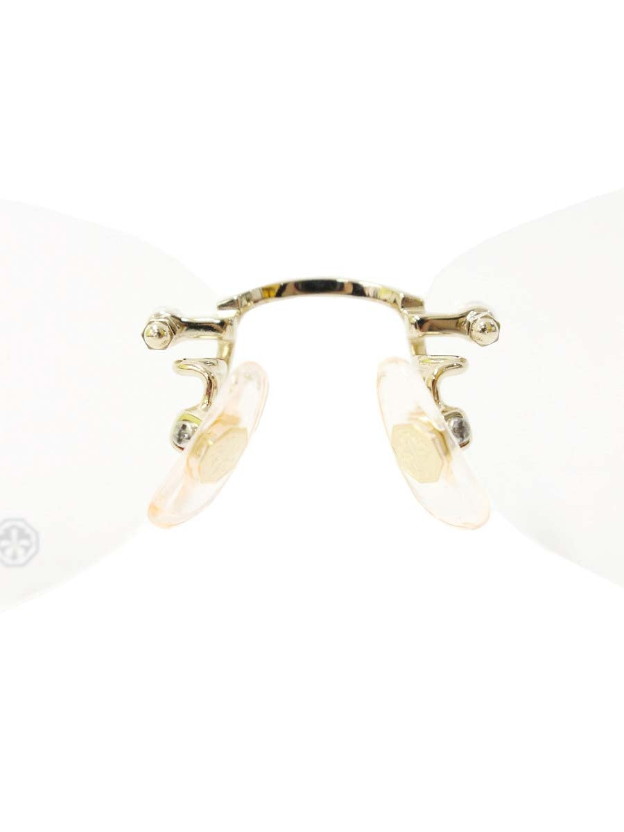 中村勘三郎 KN-2642 メガネ ワインレッド シープホーン スワロフスキーリング リムレス ITGVBZ4DE2A5