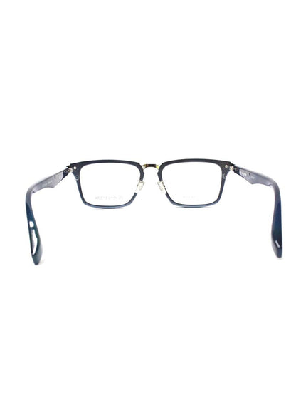 中村勘三郎 CHOUKINモデル KN-2547 メガネ ブルー/シルバー メタルフレーム フルリム スクエアシェイプ IT5A3Y1UWG5C