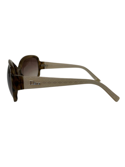 クリスチャンディオール 163FM サングラス ブラウン セルフレーム フルリム カナージュ IT3D71IL25V4