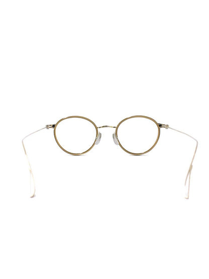 金子眼鏡 KM-66L メガネ ゴールド/ブラウン チタニウムフレーム フルリム ボストン IT294FQT9XQU