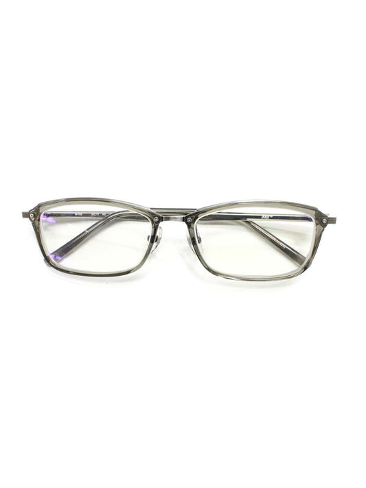 フォーナインズ M-106 メガネ 眼鏡 グレー セルフレーム フルリム スクエア クリア ITGP76XYPM2C