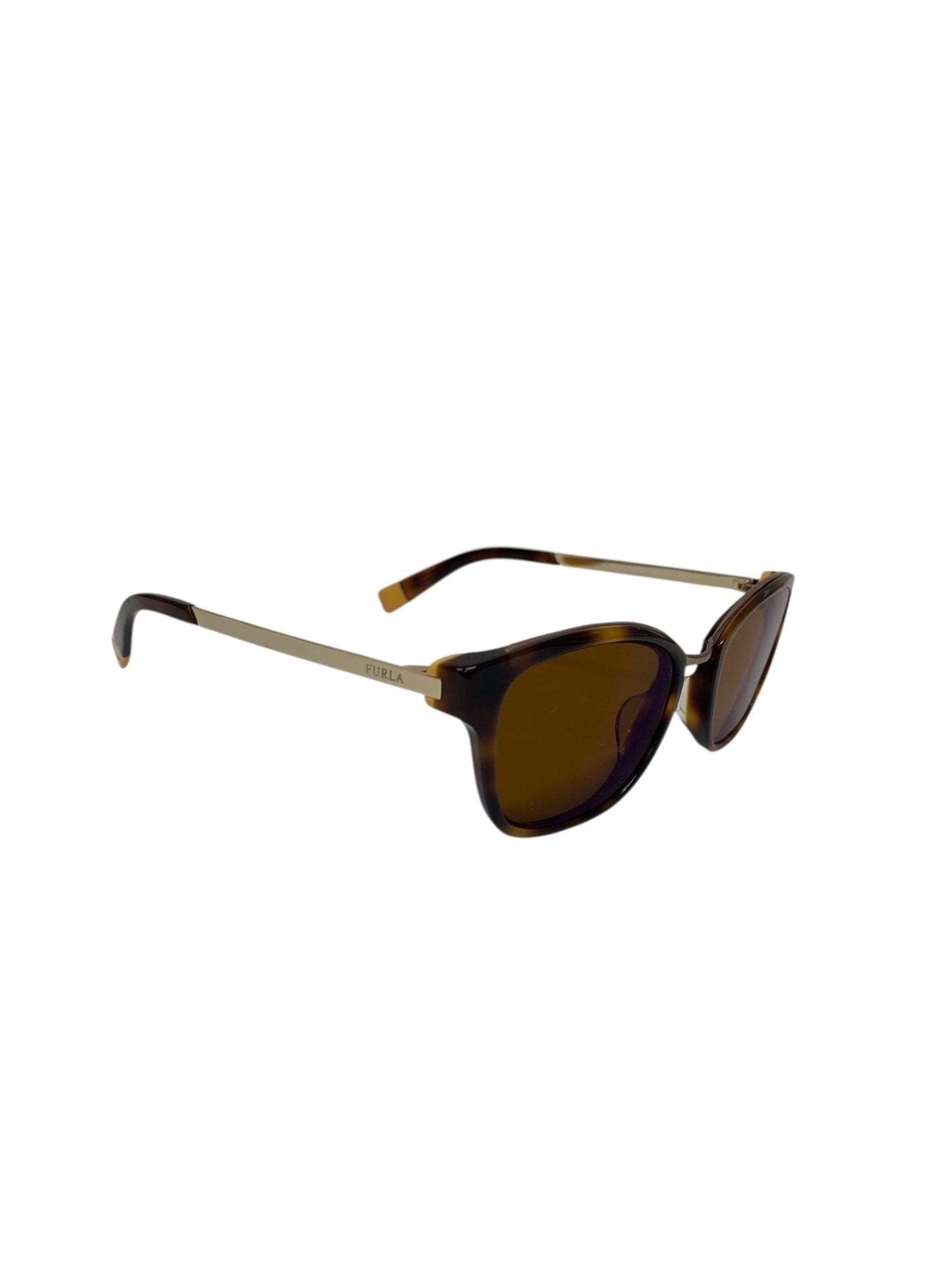 フルラ SFU115J サングラス ブラウン コンビフレーム フルリム ウェリントン ITUQC0DJD8VG
