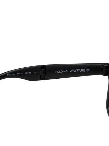 レイバン Wayfarer Folding RE4105 サングラス ブラック セルフレーム フルリム ウェリントン ITF8P2YCJEXC