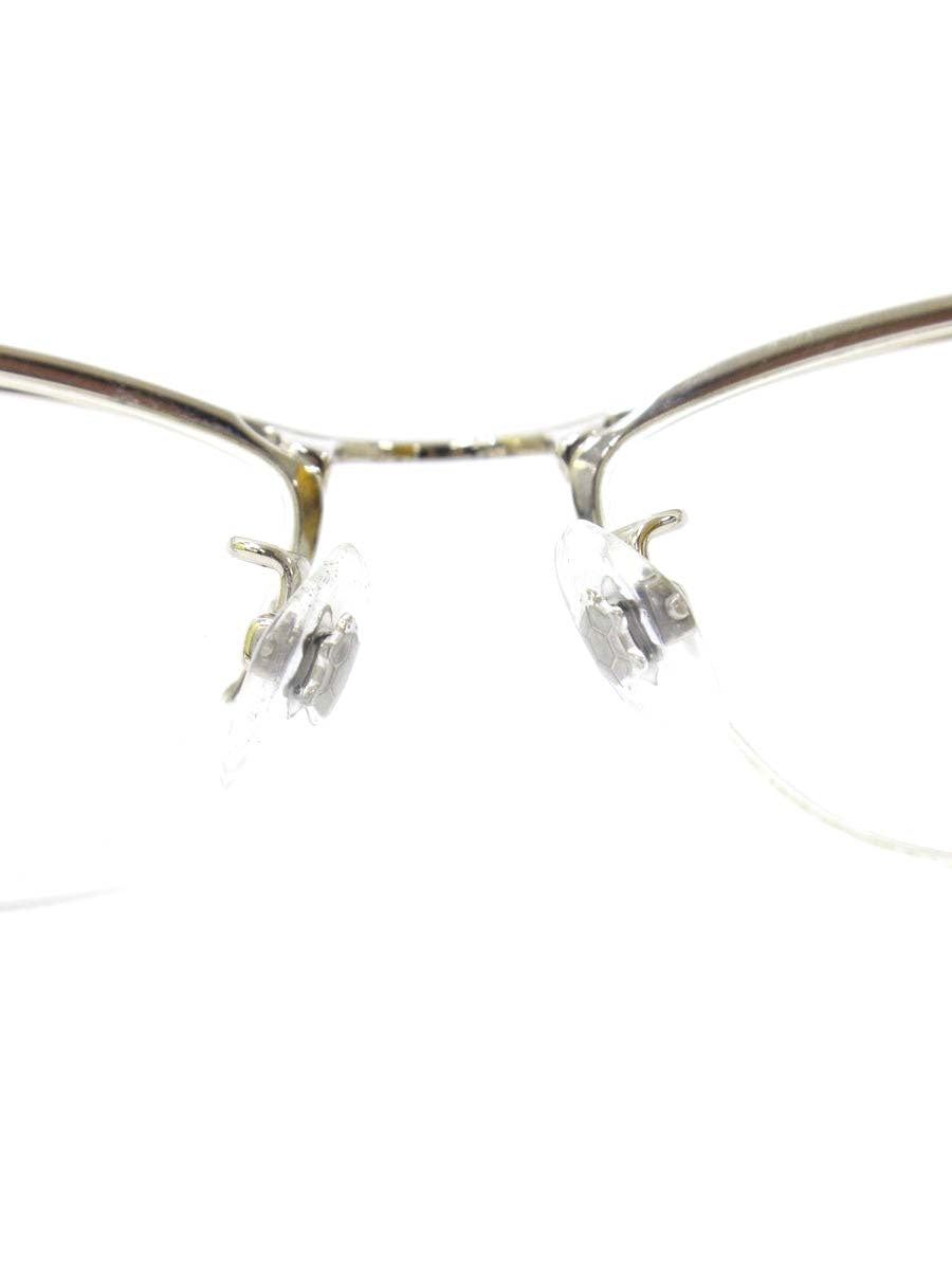 フォーナインズ S-110T メガネ 眼鏡 シルバー/グレー メタルフレーム ハーフリム スクエア ITOT5JDZI39C
