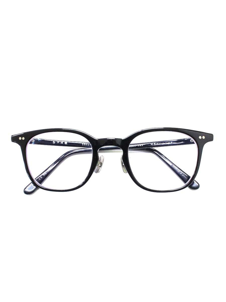 金子眼鏡 KCP-15 S925-DEC メガネ ブラック セルフレーム フルリム ウェリントン ITQNVE0VVJ3Y