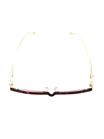 フォーナインズ NPM-71 メガネ レッド/ゴールド チタン プラスチック コンビフレーム フルリム オーバル IT6KUCKXMWU8