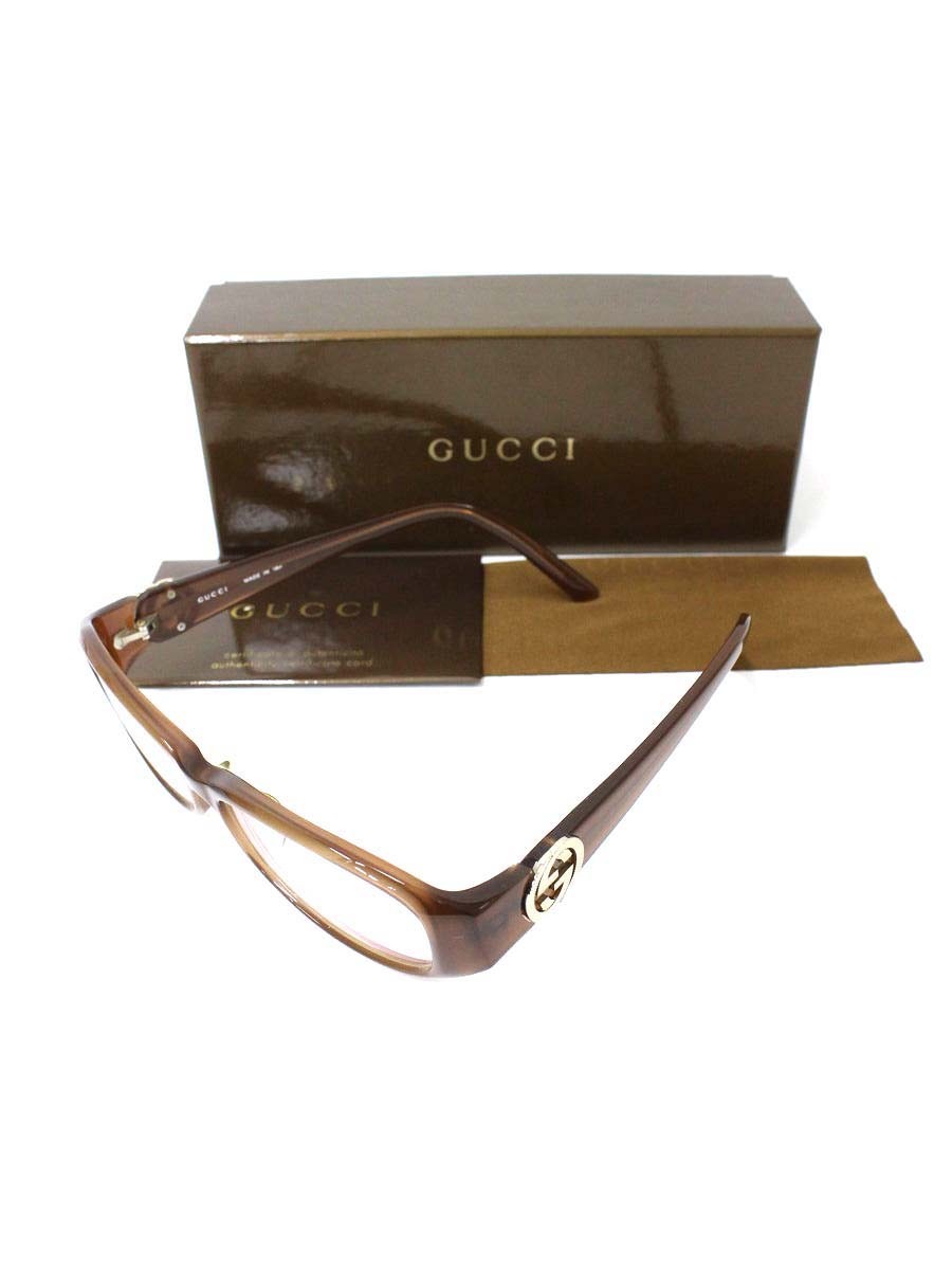 グッチ GG-9079J メガネ ブラウン シェリーライン GG セルフレーム フルリム スクエアシェイプ ITFS8QMNN6IK
