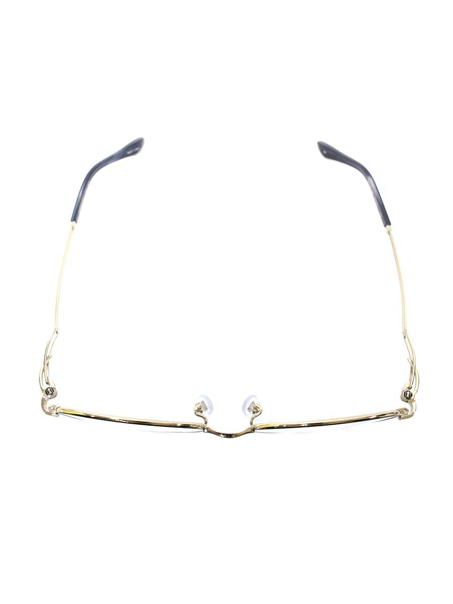 ゴールドファイル GPE-5034 メガネ ネイビー/ゴールド コンビフレーム  フルリム スクエア ITWRCKTI2VCG