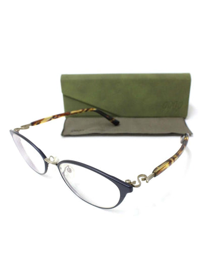 フォーナインズ S-751T メガネ ネイビー/ブラウン セルフレーム フルリム ITYK1JS7FD2Q